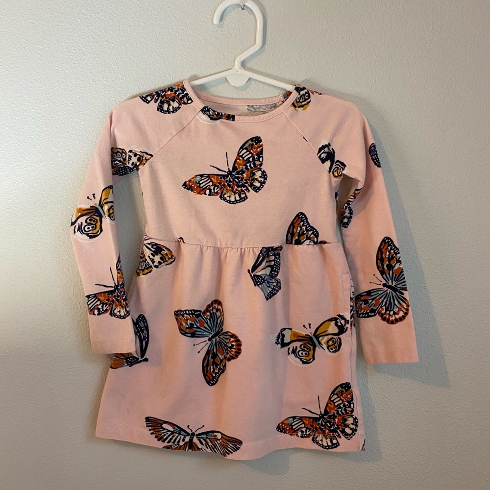 Toddler butterfly dress w/pockets